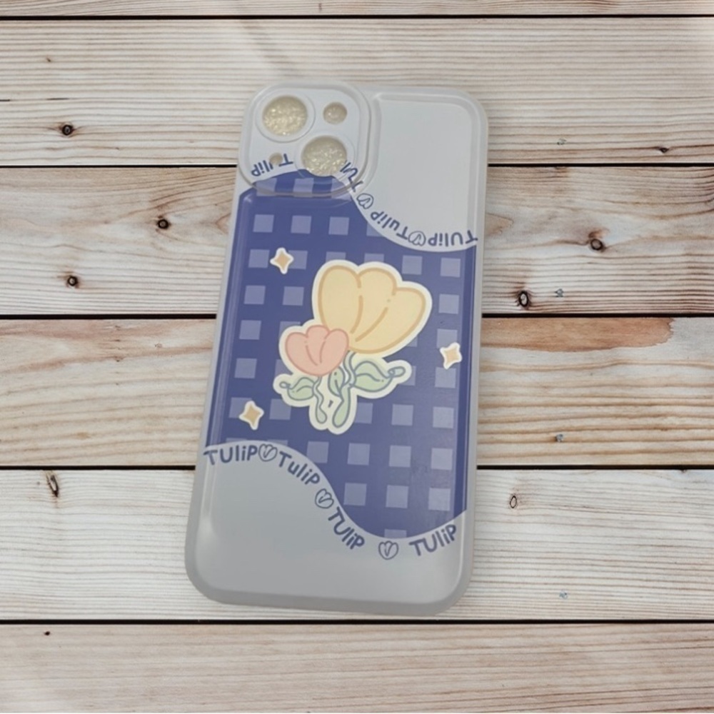 Blue Tulip IPhone 14 Case